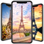 paris wallpaper android application logo